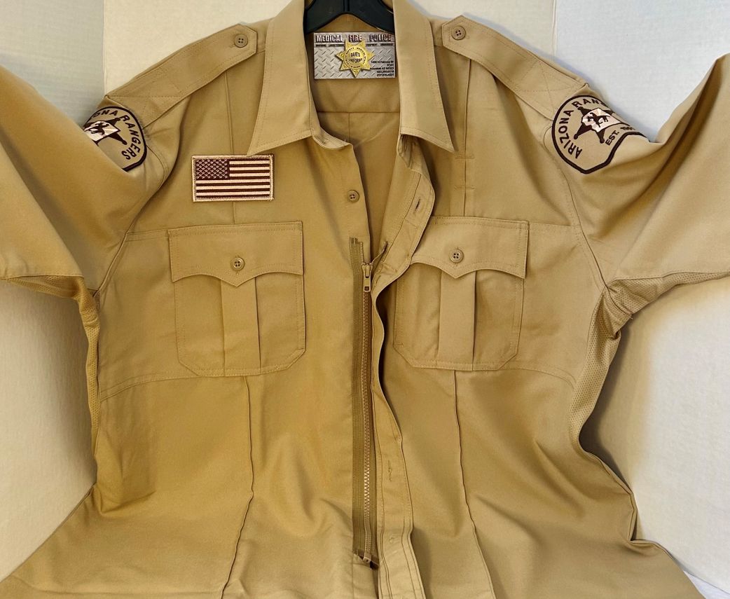 ARIZONA RANGER CLASS B SHORT SLEEVE DUTY SHIRT WITH ZIPPER & UNDER ARM VENTILATION - SILVERTAN.